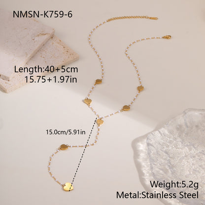 Stainless Steel Jewelry Tassel Necklace For Women