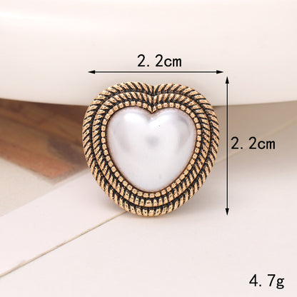 Jeans Button Hole Shoes Diy Accessories Bright Crystal Classic Style Ornament Accessories Upper Pearl Flower