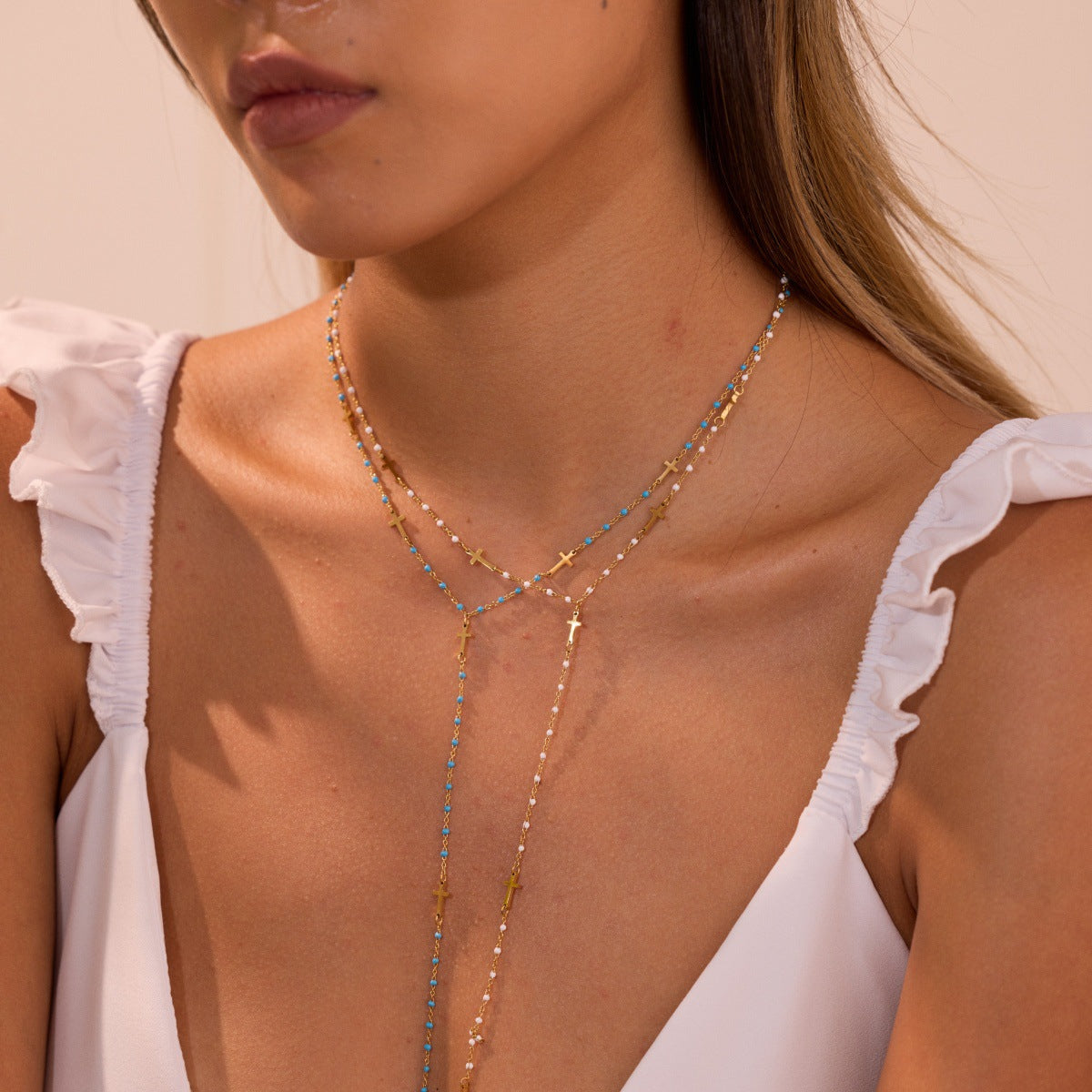 Stainless Steel Jewelry Tassel Necklace For Women