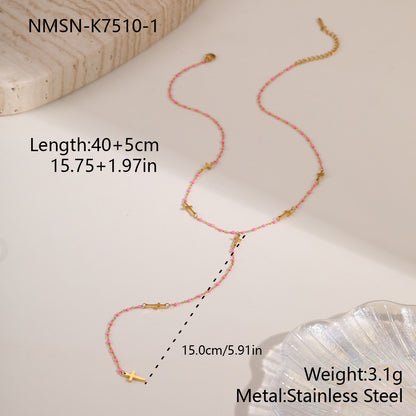 Stainless Steel Jewelry Tassel Necklace For Women