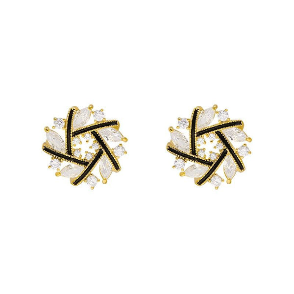 Temperament Net Red Earrings Female Earrings 925 Silver Needle