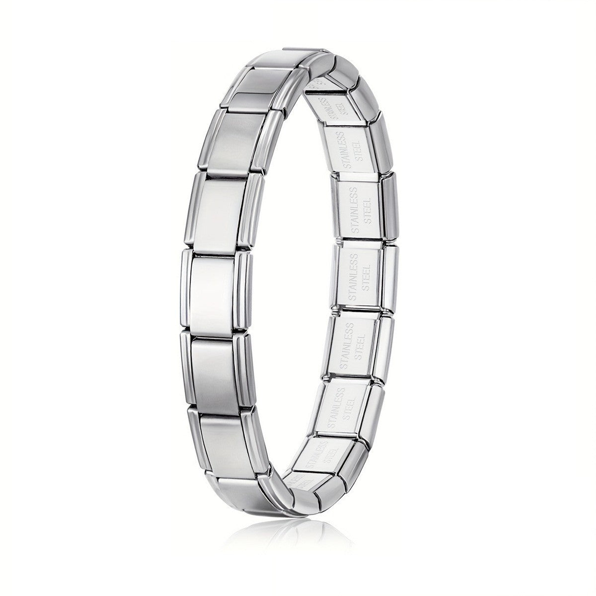 Stainless Steel Handmade Free-combination Blank Modular Bracelet