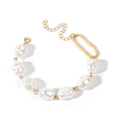 Baroque irregular pearl bracelet