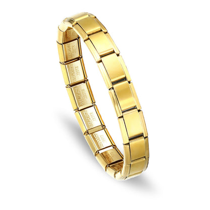 Stainless Steel Handmade Free-combination Blank Modular Bracelet