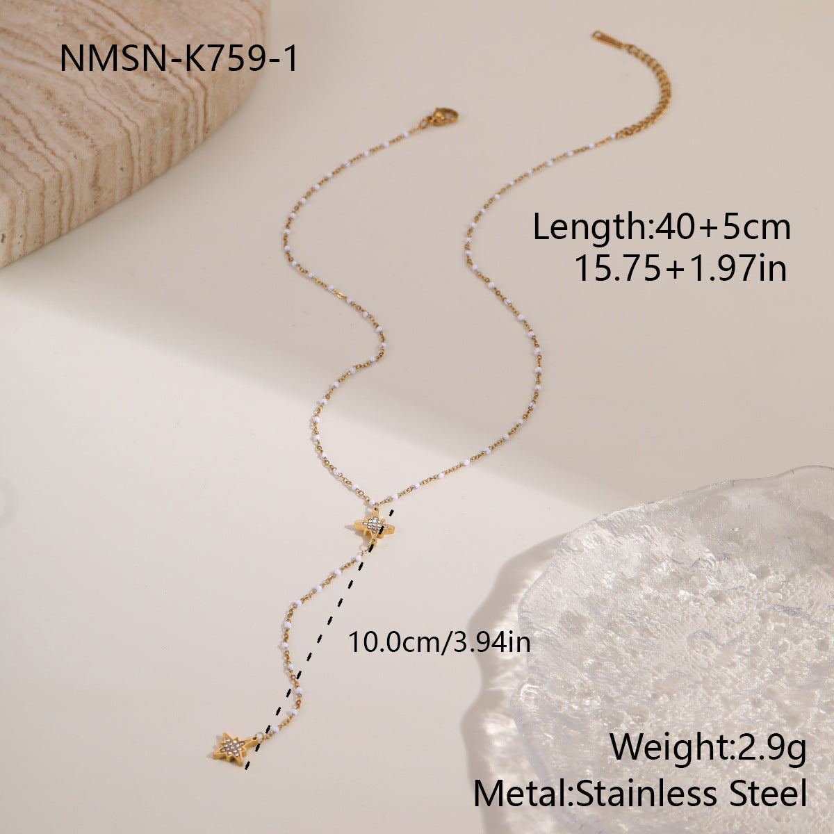 Stainless Steel Jewelry Tassel Necklace For Women