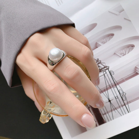 Zircon Inlaid Unique Design Minority Fashion Index Finger Ring