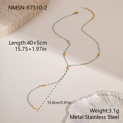 Stainless Steel Jewelry Tassel Necklace For Women