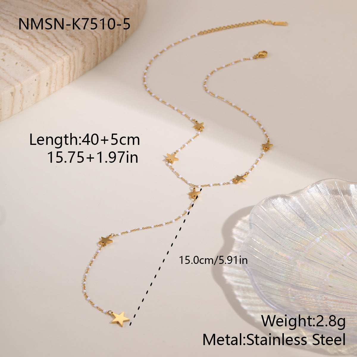 Stainless Steel Jewelry Tassel Necklace For Women