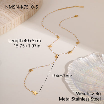Stainless Steel Jewelry Tassel Necklace For Women