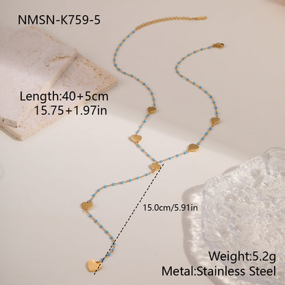 Stainless Steel Jewelry Tassel Necklace For Women