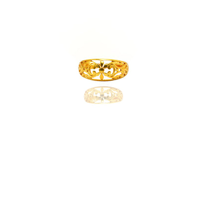 24k Gold Jewelry,Adjustable Flowers Ring Gold Sterling Jewelry For Women