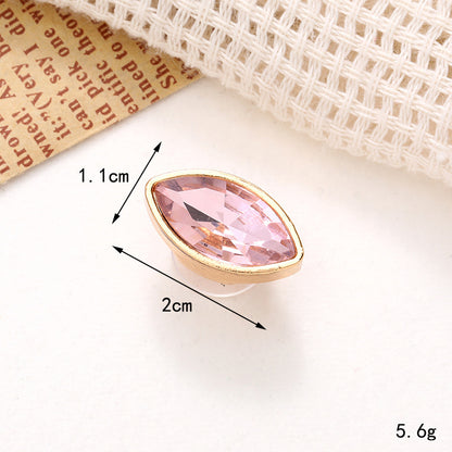 Jeans Button Hole Shoes Diy Accessories Bright Crystal Classic Style Ornament Accessories Upper Pearl Flower