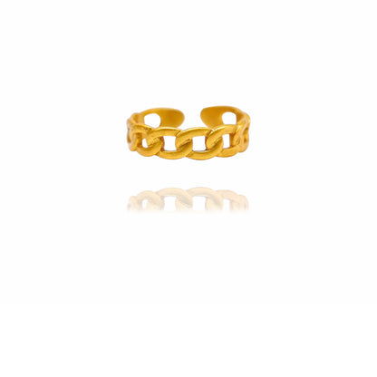 24k Gold Jewelry,Classic Twist Chain Open Rings For Women Zircon Geometric Twist Wrapped Couple Ring Jewelry