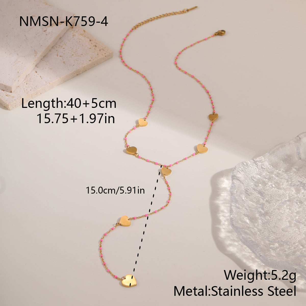 Stainless Steel Jewelry Tassel Necklace For Women