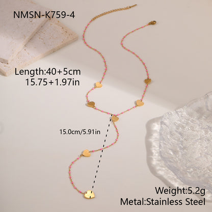 Stainless Steel Jewelry Tassel Necklace For Women