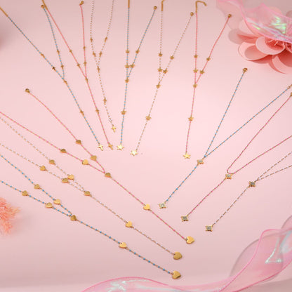 Stainless Steel Jewelry Tassel Necklace For Women