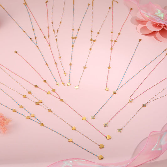 Stainless Steel Jewelry Tassel Necklace For Women