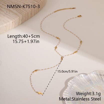 Stainless Steel Jewelry Tassel Necklace For Women