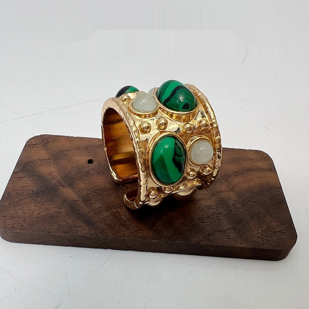 Malachite Bracelet Retro Minority Design
