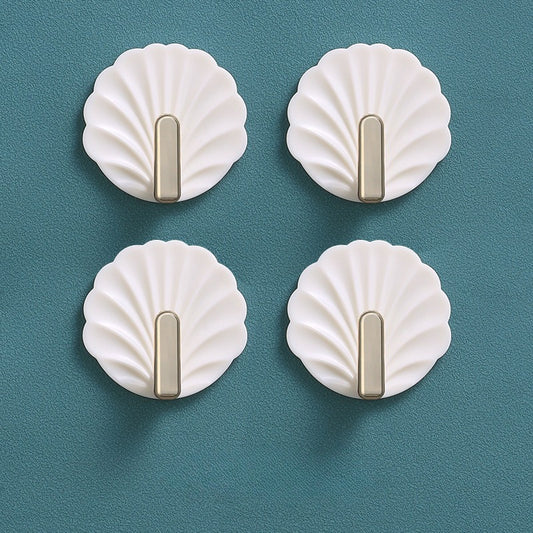Shell Hook-Pearl White-4 pcs-1 bag-*[Patent]